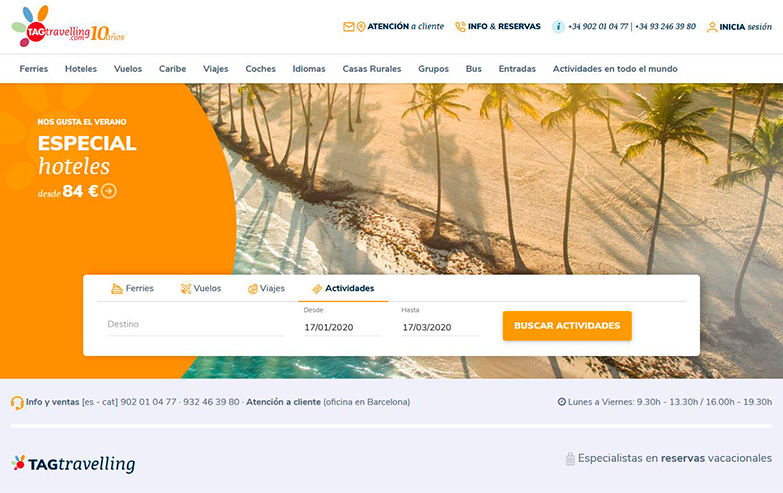 PRevia Web TAGTraveliing