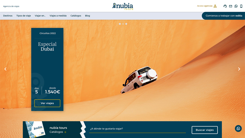 Previa web Nubiatours