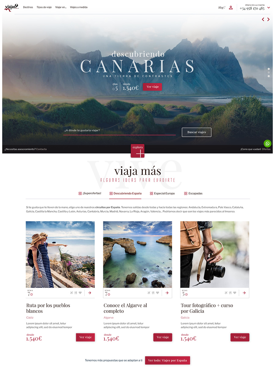 Viajascom - web viajes