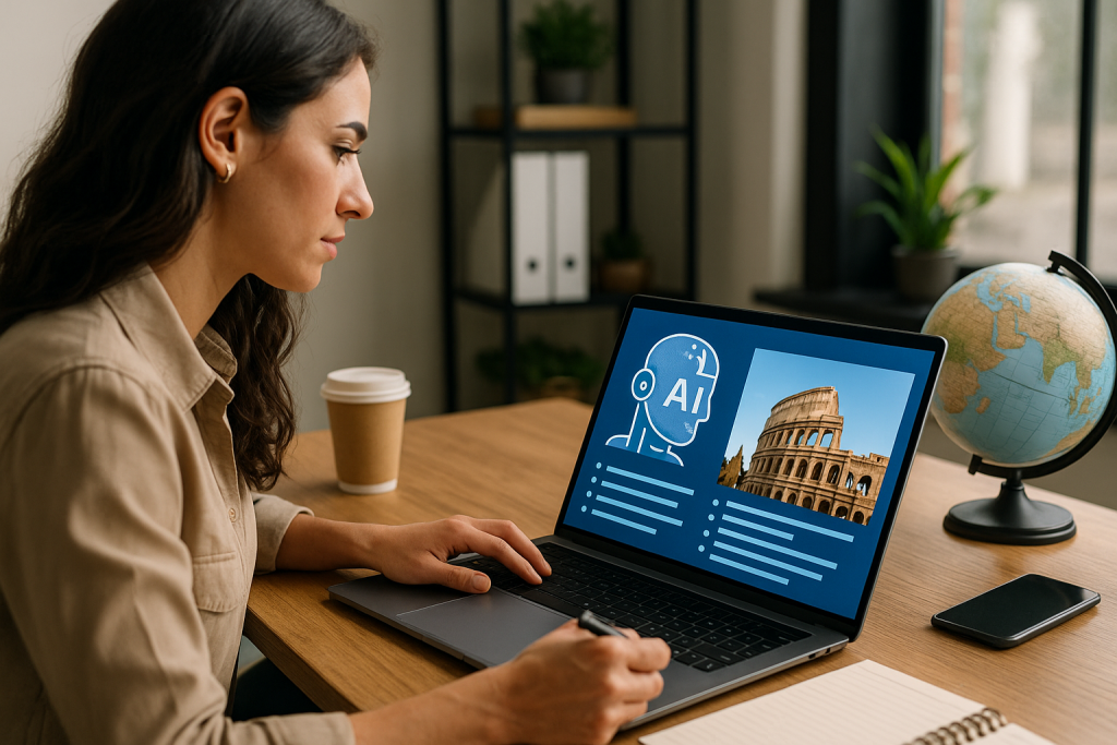 IA para crear contenido en tu agencia de viajes