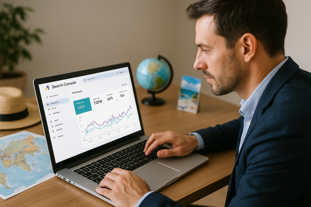 Search console agencias de viajes