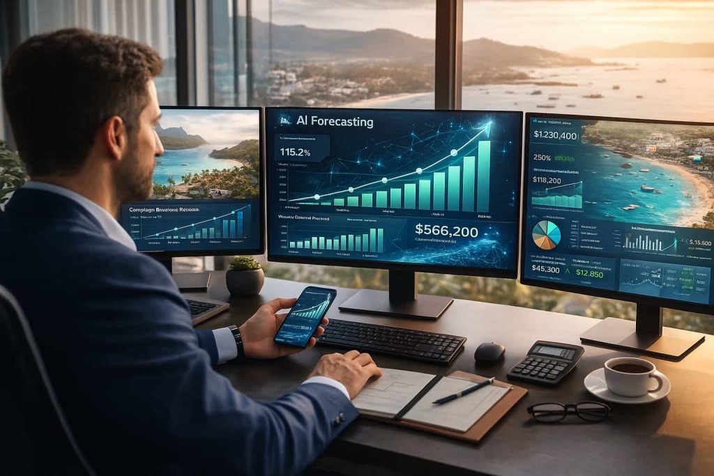 ia forecasting financiero agencias de viajes