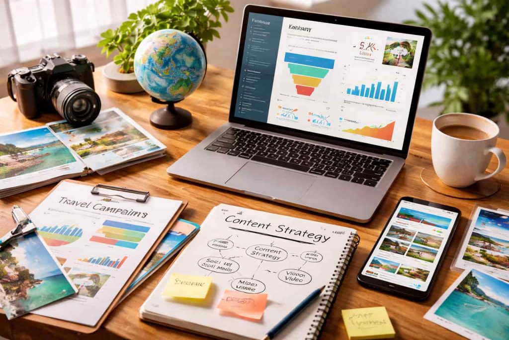 estrategias contenido agencias de viajes